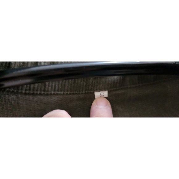 ARMY GREEN Cordoroy Winter Jacket w/Tribal Print Sz S - Picture 8 of 8